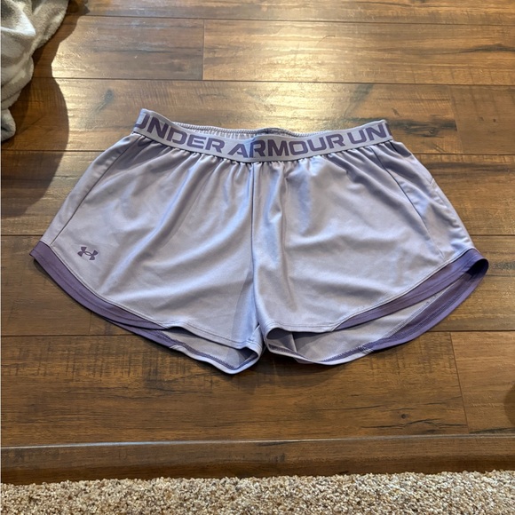 Under Armour Women's Lavender Athletic Shorts - Picture 1 of 3